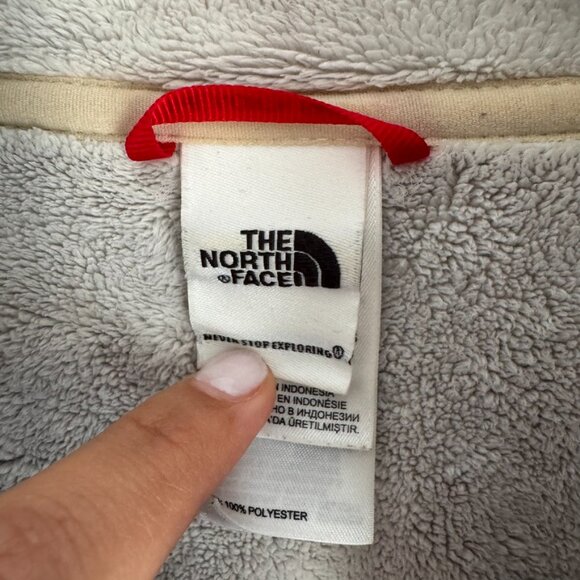 The North Face Fleece Jacket Women's White Fuzzy Warm Soft Outdoors - M - Picture 4 of 7